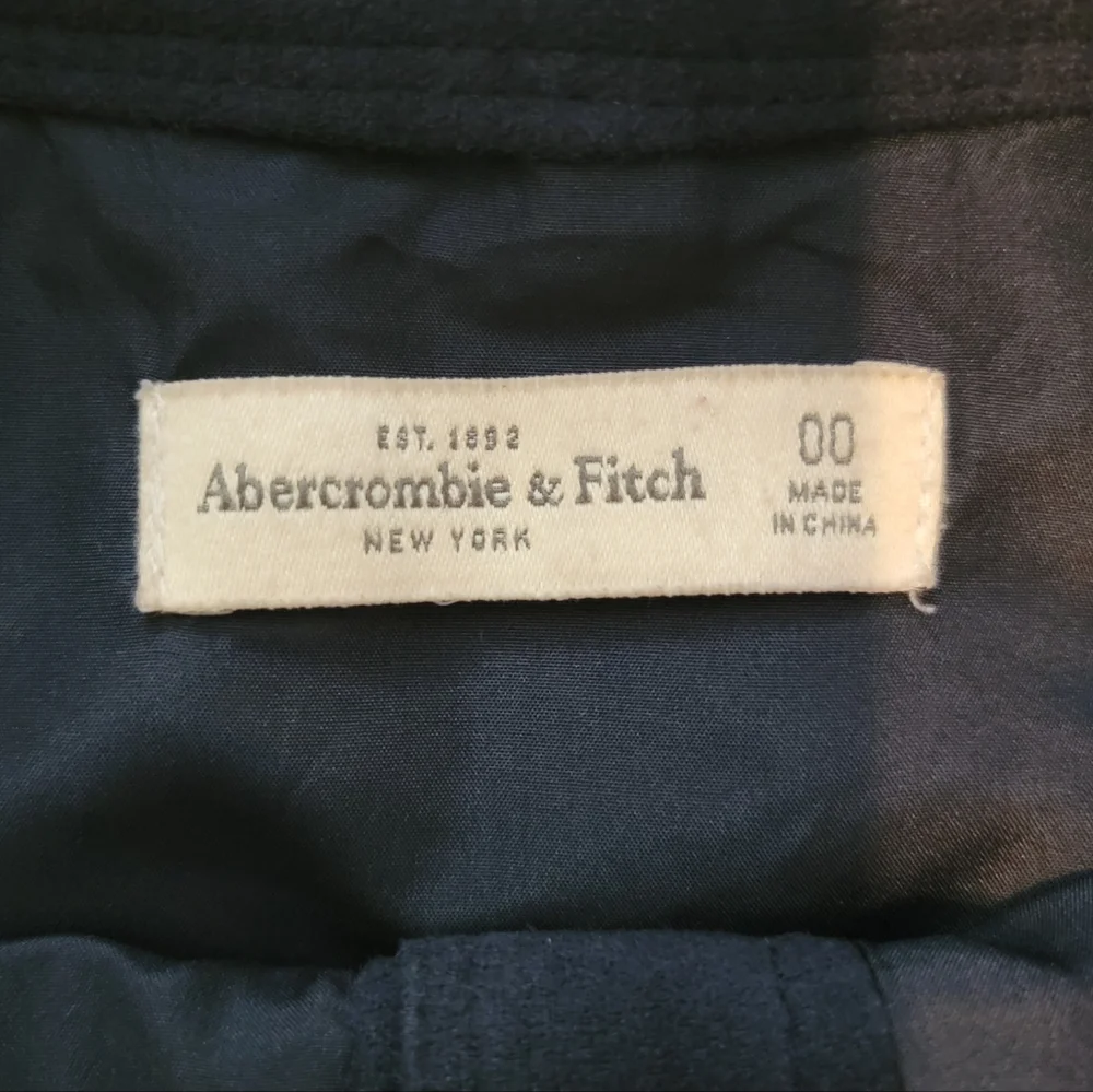 Abercrombie & Fitch Navy Button-Front A-Line Skirt - Picture 3 of 4